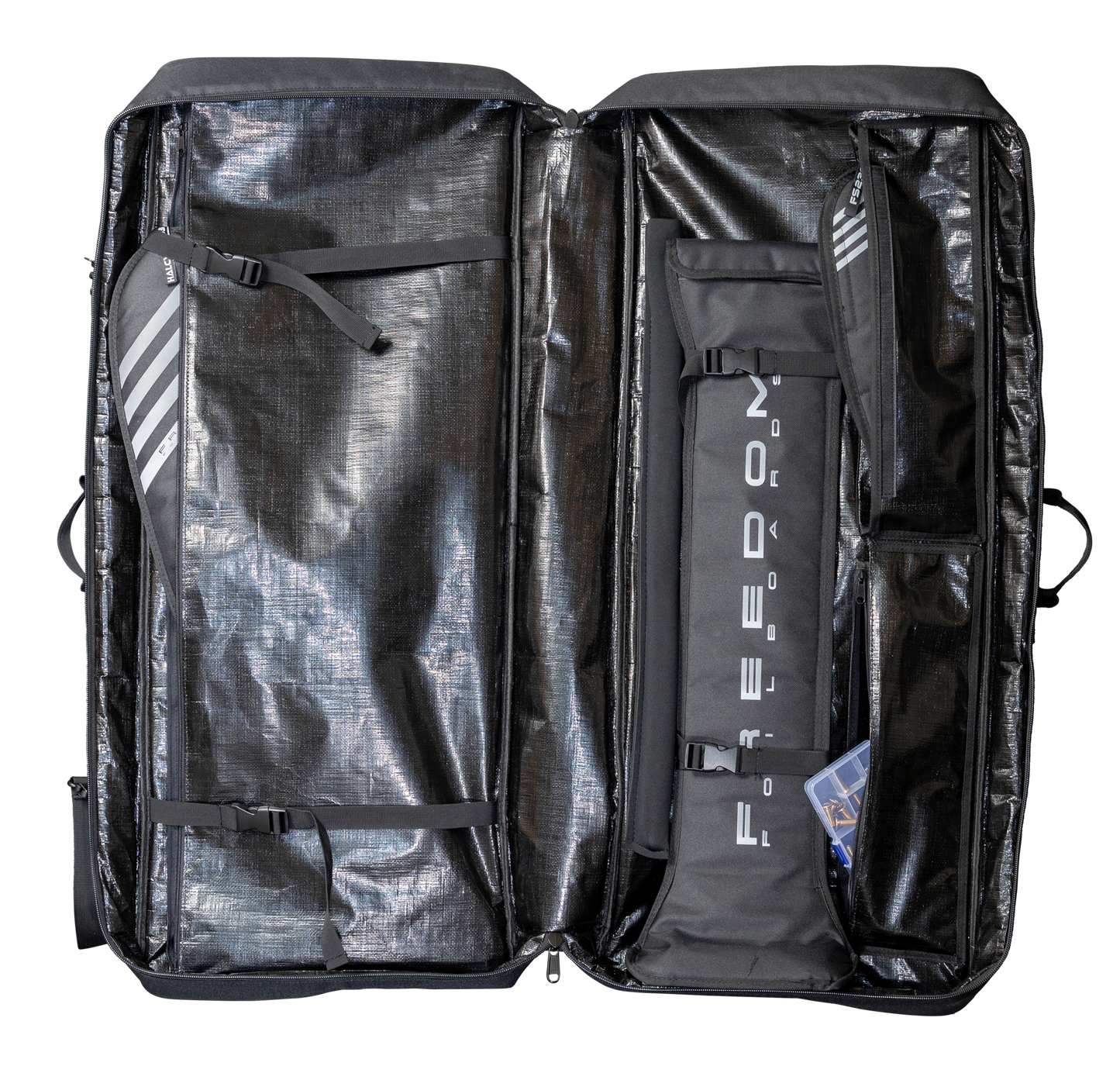 foil freedom halcyon the foilers club barcelona prone surf foil carbon wing travel bag